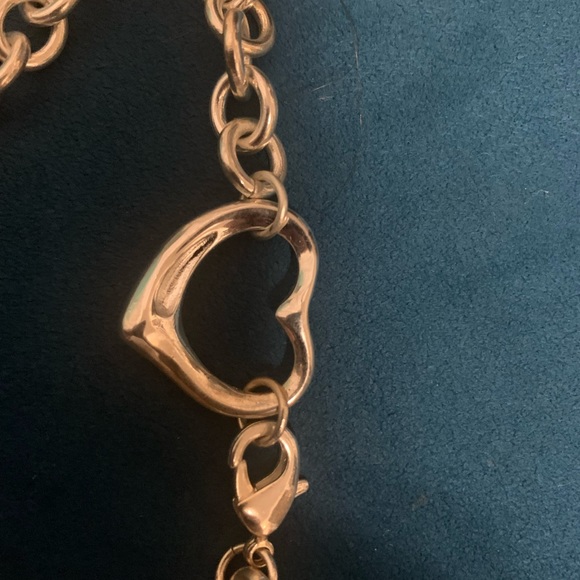 Necklace and bracelet/anklet set. Sterling silver authentic. with bag and box - Picture 7 of 7